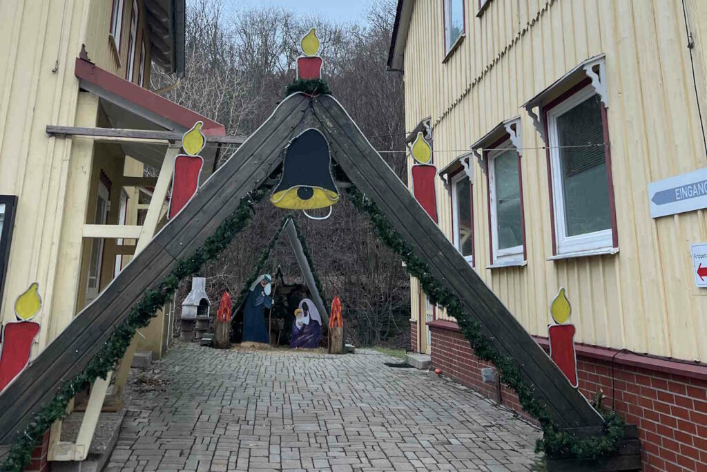 Krippendarstellung bei der Wiedaer Krippenweihnacht