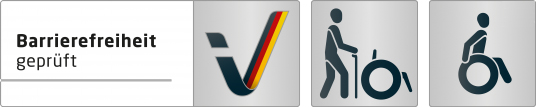 Logo der geprüften Barrierefreiheit